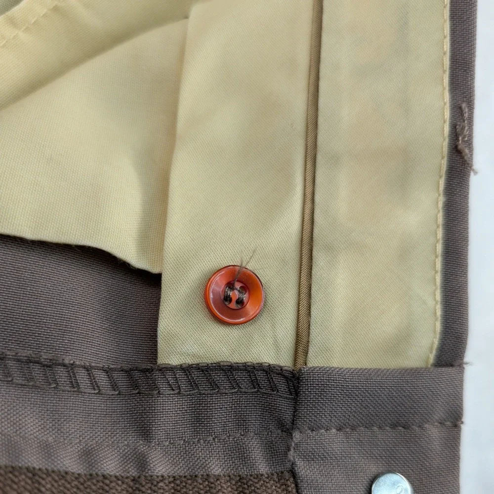 VTG Levi Strauss Trousers Men's 34x32 Brown Talon Zip Flare Straight Leg 70s